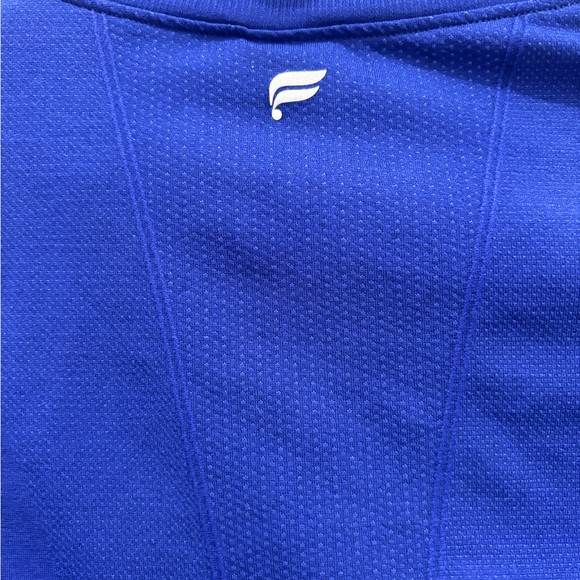Fabletics Blue Half Zip Athletic Pullover Top Medium Activewear - Picture 5 of 5